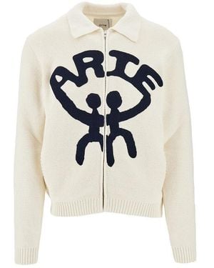 Arte' 'All Together' Knitted Cardigan - White