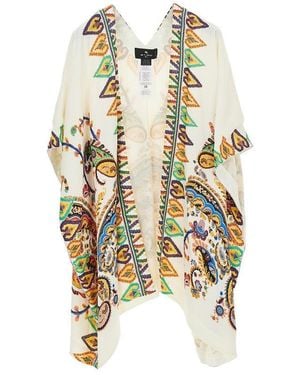 Etro Paisley Print Kaftan - Metallic