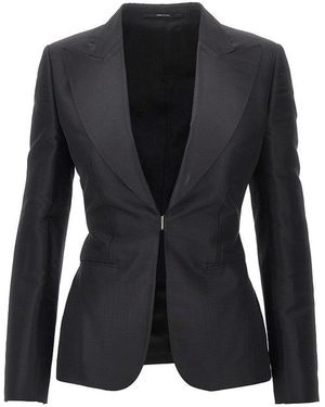 Gucci Silk Faille Jacket - Black