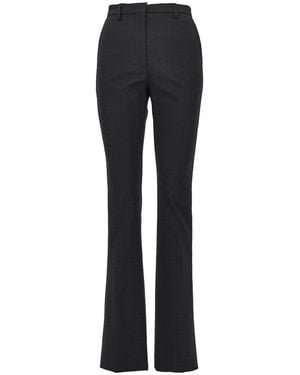 THE LATEST 'Elvira' Split Flared Trousers - Black