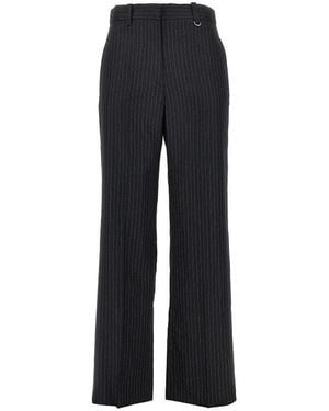 Isabel Marant Wool-Blend Pinstriped Pants - Black