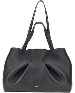 IOEF Grained Leather 'Every Day' Shopping Bag - Black