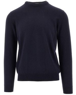 THE PULL Merino Wool Crewneck Jumper - Blue