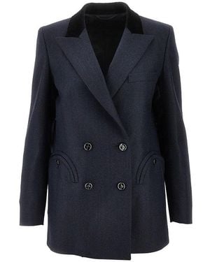 BLAZE Herringbone Wool 'Everyday' Jacket - Blue