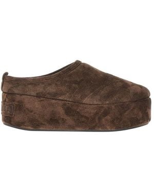 Balenciaga 'Alaska Soft' Platform Clogs - Brown
