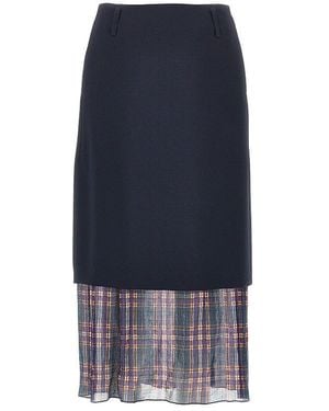 Dries Van Noten Gonna Midi - Blu