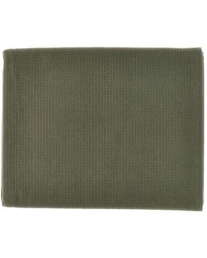 Emporio Armani Beach Towel With Textured Motif - Green