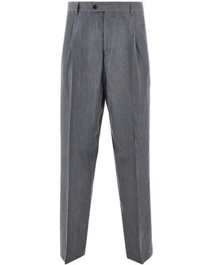 MARSĒM Gabardine Pants With Dart - Gray