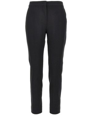 Max Mara Viscose-Blend Jersey Trousers - Black
