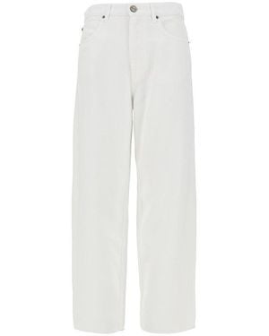 Pinko Soft Denim Balloon Fit Jeans - White