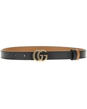 Gucci Gg Marmont Reversible Leather Belt - Multicolor