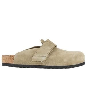 Birkenstock 'Loma' Suede Leather Clogs - Natural