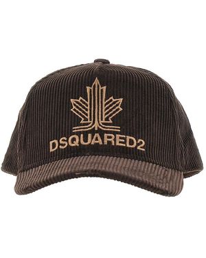 DSquared² Corduroy Baseball Cap - Brown