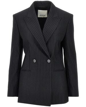 Isabel Marant 'Ranya' Double-Breasted Jacket - Black