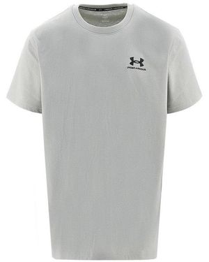 Under Armour Loose Fit T-Shirt With Logo Embroidery - Grey