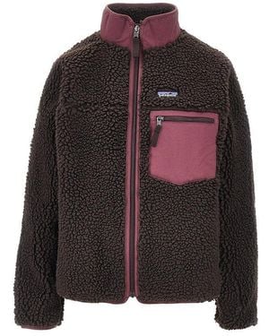 Patagonia 'Classic Retro-X' Fleece Jacket - Brown