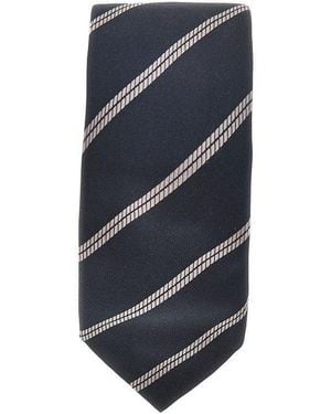 Brunello Cucinelli Jacquard Silk Necktie - Blue