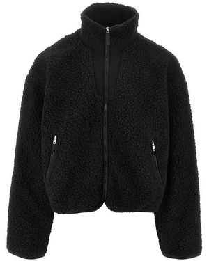 Entire studios 'Ef' Fleece Jacket - Black