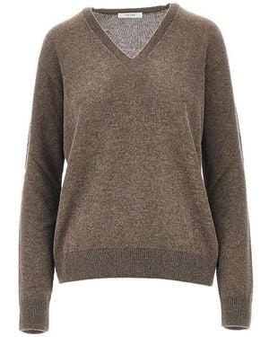 The Row 'Phora' Cashmere Sweater - Brown