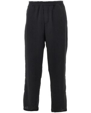 MARSĒM Canvas Pants With Elasticated Waist - Black