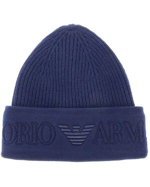 Emporio Armani Beanie - Blu