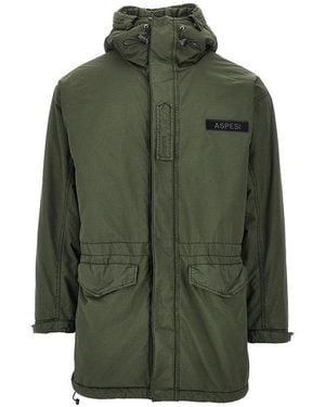 Aspesi Boom Winter Parka Coat - Green
