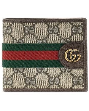 Gucci 'Ophidia' Bi-Fold Wallet - Grey