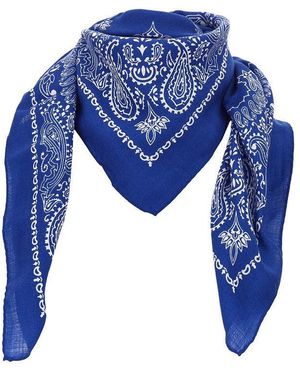 Destin 'Judy' Wool Squared Scarf - Blue