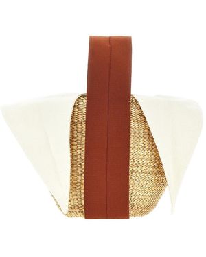 Muuñ 'Nona G' Straw Bag - Brown