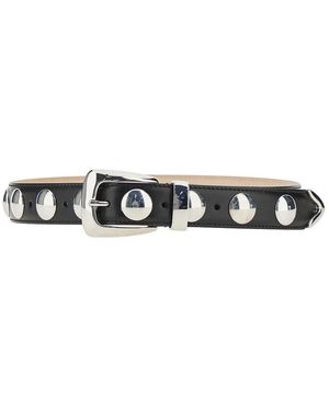 KHAITE 'Benny' Leather Belt - Black