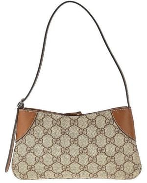 Gucci Small 'Gg Emblem' Shoulder Bag - Metallic