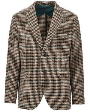 Walker Slater 'Hamish' Harris Tweed Jacket - Green