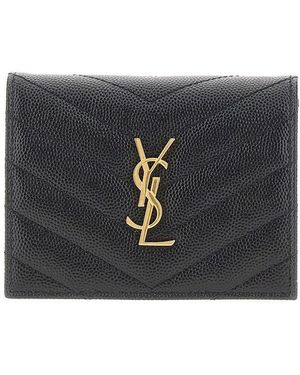 Saint Laurent Portafoglio Piccolo 'Cassandre' - Nero