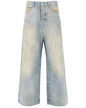 Amiri Used Effect Baggy Jeans - Blue