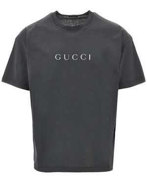 Gucci Gliettered Logo T-Shirt - Black