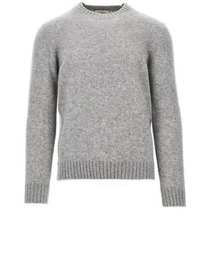 Piacenza 1733 Silk And Cashmere Blend Sweater - Gray