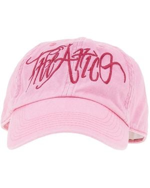 The Attico Logo Embroidery Baseball Hat - Pink