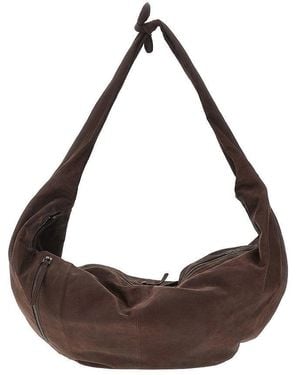 AUTENTICA 504 Nappa Leather Large 'Adara' Bag - Brown