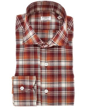 Borriello Check Twill Shirt - Red