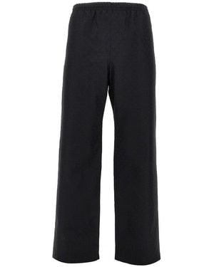 Gucci Cotton Pants With Gg Motif - Black