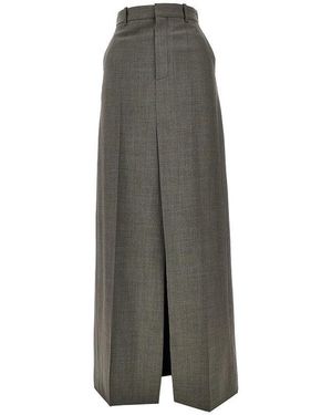 Phoebe Philo Double Split Tailored Skirt - Grey