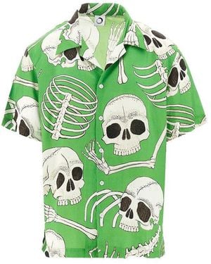 Endless Joy 'Skeleton' Modal Shirt - Green