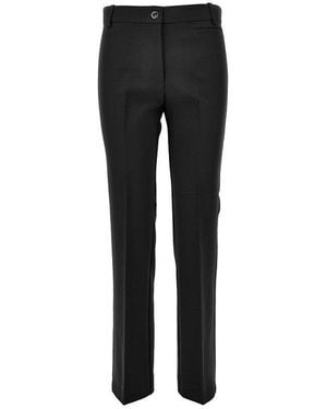 Pinko Viscose-Blend Crêpe Pants - Black