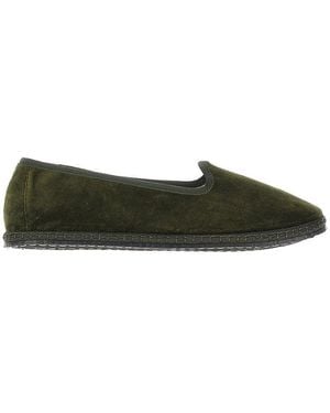 Vibi Venezia Velvet Slippers - Green