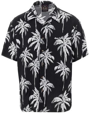 Mauna Kea Printed Viscose Shirt - Black