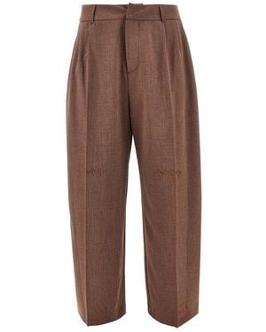 THESTROY Wide-Leg 'Inno' Trousers - Brown