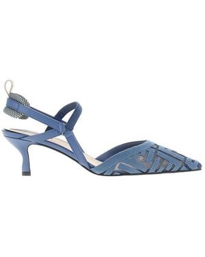 Fendi 'Colibrì Lite' Slingback Court Shoes - Blue
