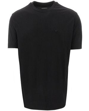 Emporio Armani Lyocell Blend Jersey T-Shirt - Black