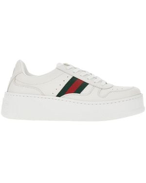 Gucci Chunky Leather Sneaker - White