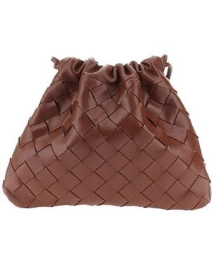 Bottega Veneta Intrecciato Leather Mini Tote Bag - Brown